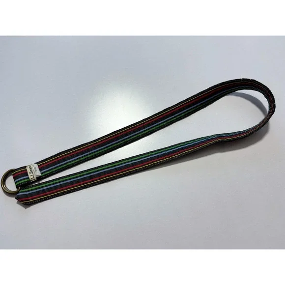 L.L. Bean Multicolor Tree Pattern Belt - Picture 3 of 7